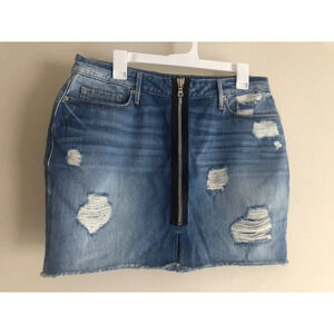 Good American Womens size 12/31 skirt blue denim